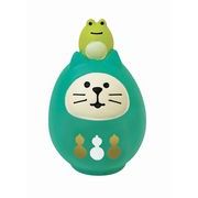【5月中旬入荷予定】コンコンブル concombre 開運カラー猫だるま 緑