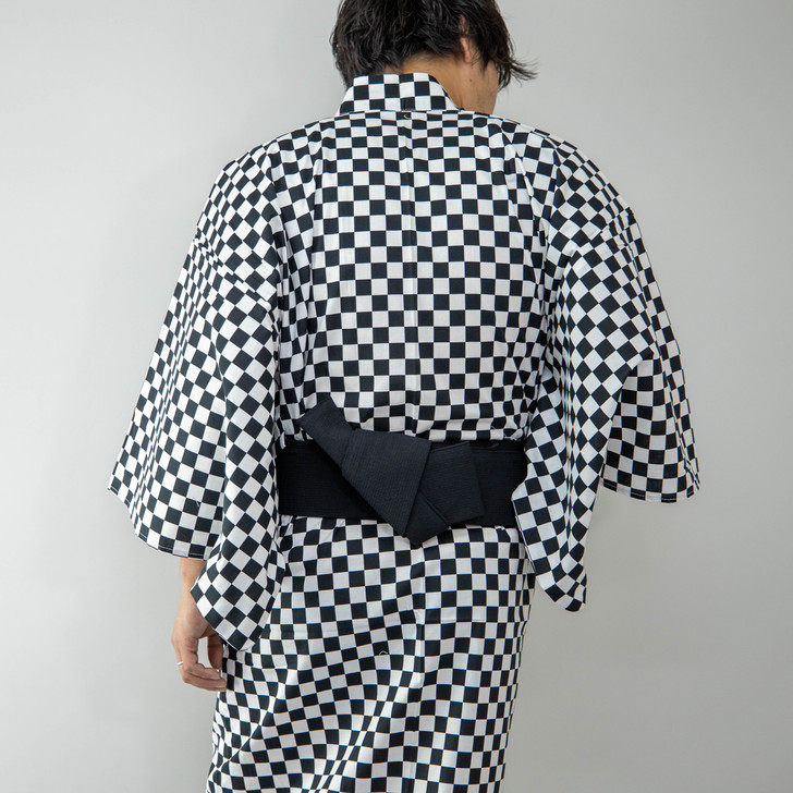 浴衣 メンズ 2点セット 浴衣セット 帯 プリント 総柄 チェック柄 夏祭り 花火大会 アパレル 佐藤正 株式会社 問屋 仕入れ 卸 卸売の専門 仕入れならnetsea