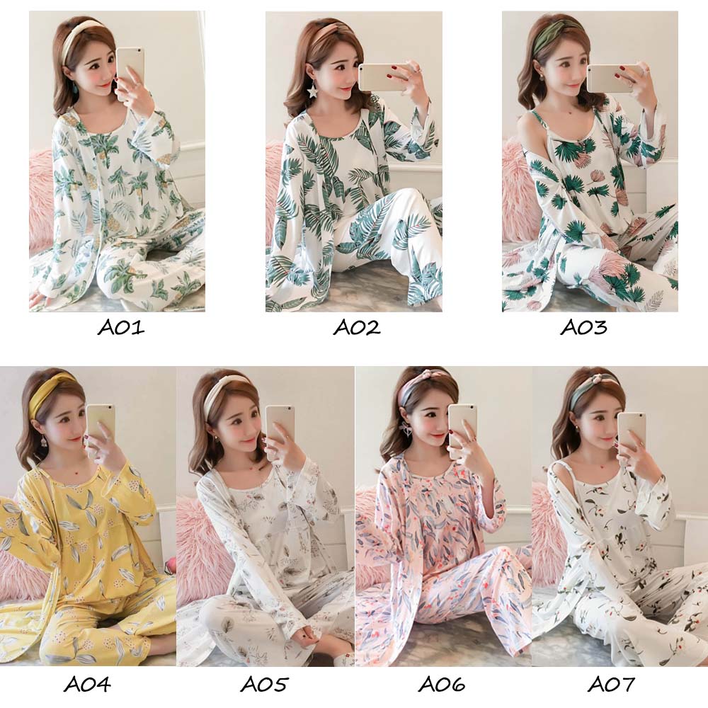 ルームウエア レディース 3点セット パジャマ 花柄 かわいい 部屋着 セットアップ キャミ 即納 アパレル 盛煌商事 株式会社 問屋 仕入れ 卸 卸売の専門 仕入れならnetsea