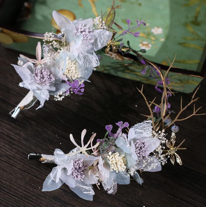 造花花かんむり ウェディングヘッドドレス 花嫁 お花の冠 髪飾り ファッション雑貨 株式会社 シャローム 問屋 仕入れ 卸 卸売の専門 仕入れならnetsea