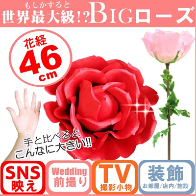 Skp 55 46cm 特大 ジャンボ ローズ フラワー 造花 雑貨 京都のちょっとセレブなお店 問屋 仕入れ 卸 卸売の専門 仕入れならnetsea
