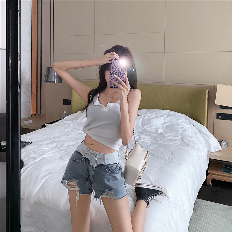 大人気 スリム バッグヒップ 高品質 トレンド カジュアル ハイウエスト 百掛け デニムショートパンツ アパレル 合同会社 サムズアップ 問屋 仕入れ 卸 卸売の専門 仕入れならnetsea