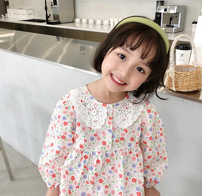初秋新品 子供ワンピース キッズワンピース 長袖 花柄 女の子 可愛い90 130 アパレル 株式会社 コスモス 問屋 仕入れ 卸 卸売の専門 仕入れならnetsea