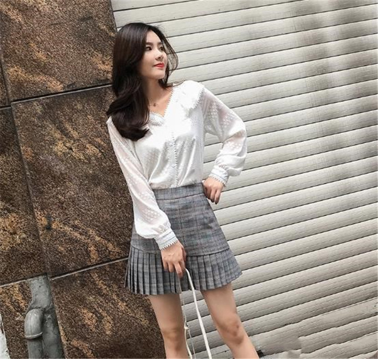 シフォンシャツ 春 トップス レース シャツ ｖネック シンプル ファッション エレガント 快適である Www Watsons Biz Id