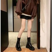 おすすめ商品 韓国ファッション ショートブーツ  ミッドヒール サイドジッパー マーチンブーツ