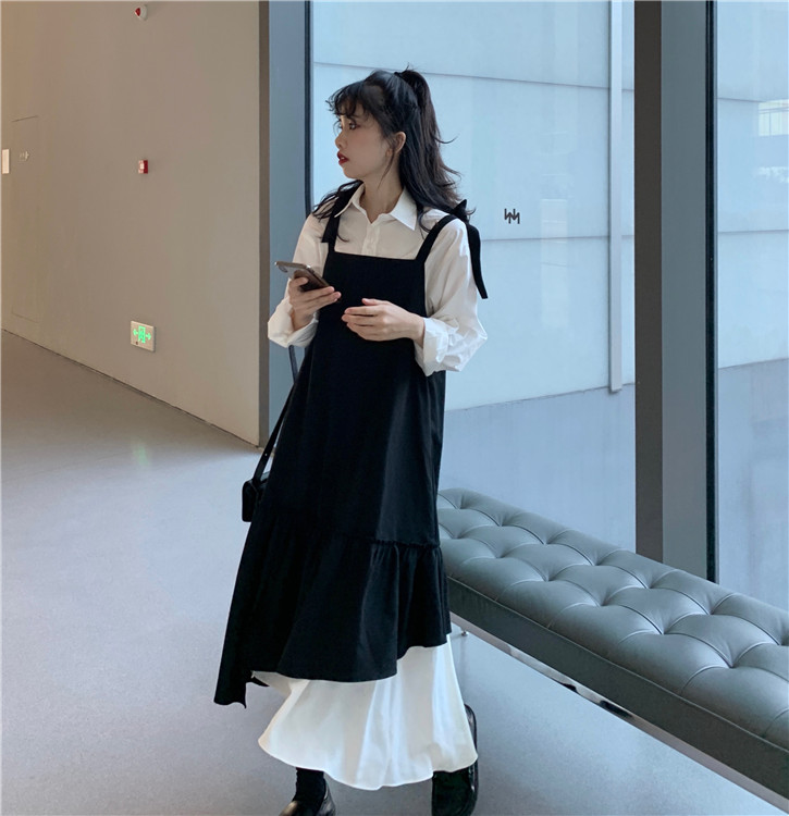 秋冬新作 ワンピース ロングワンピ ブラウス 重ね着 レディース ゆったりサイズ カジュアル アパレル Witm Kobe 問屋 仕入れ 卸 卸売の専門 仕入れならnetsea