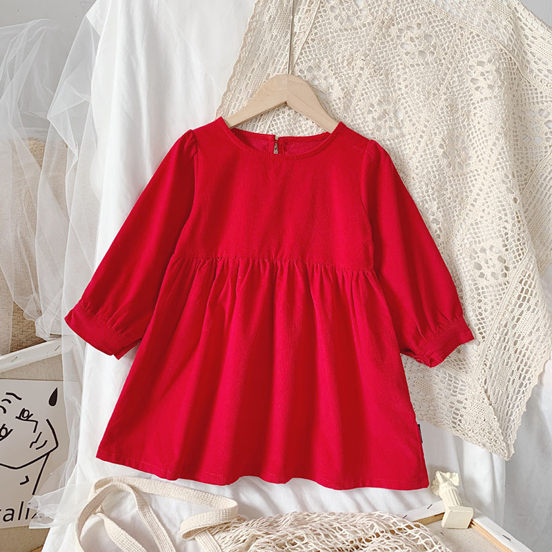 Ins秋新作 韓国子供服 女の子 ワンピース 長袖 秋ワンピ 花柄刺繍襟 付け襟付 シフトドレス 90 140cm アパレル Btd Engi 株式会社 問屋 仕入れ 卸 卸売の専門 仕入れならnetsea