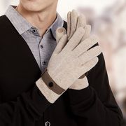 手袋 グローブ 羊毛 ウール スマホタッチ対応 冬物 防寒 防風 防寒