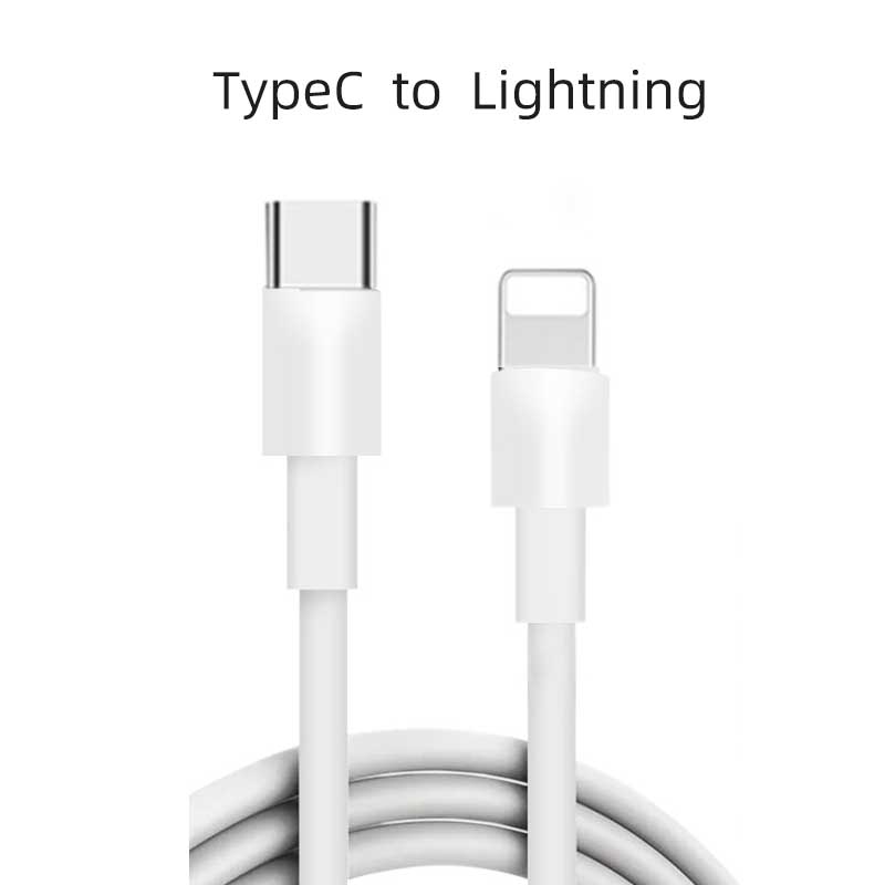 スマホ 充電ケーブル TypeC to Lightningケーブル ライトニング ケーブル 1.0m ホワイト