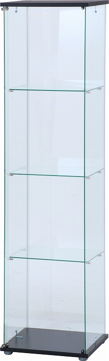 ガラスコレクションケース(クリア)4段 TMG-G130