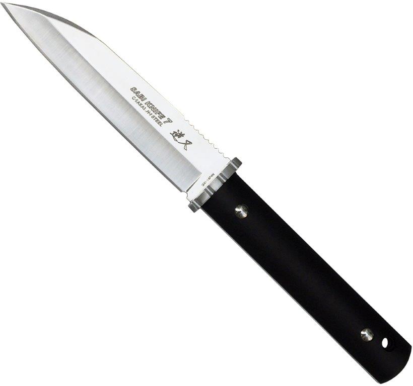 【国内のみ】SABI KNIFE-7 逆叉 黒叉　11438