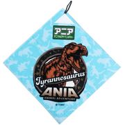 アニア ループ付きインクジェットプリントハンドタオル ティラノサウルス