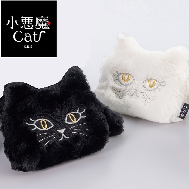 小悪魔Catシリーズのポーチ　存在感のある猫モチーフが特徴