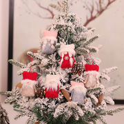 Christmas限定 サンタ マスコット 玩具 おもちゃ デコレーション クリスマス用品 6点セット ツリー 壁 店舗