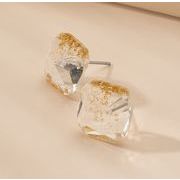 樹脂金箔ピアス