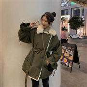 今から買い足すならこの１枚 韓国版 スプライス ラペル 暖かい 腰を括るカジュアル 綿服 チェスターコート
