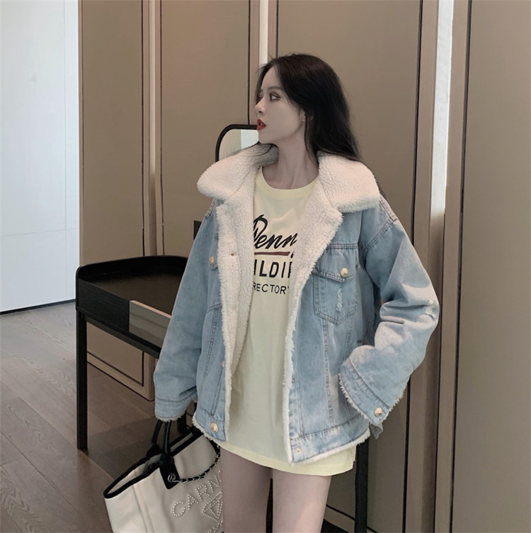 大人気商品 売り切れ続出 韓国ファッション 冬 チェスターコート デニム ラペル 百掛け 厚い アパレル オープンブリッジ 合同会社 問屋 仕入れ 卸 卸売の専門 仕入れならnetsea