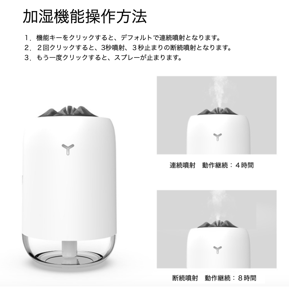 Y加湿器 日本語パッケージ 日本語説明書付き 超音波 スチーム式 おしゃれ 卓上 小型usb 家電 Av Pc 株式会社 Z C 問屋 仕入れ 卸 卸売の専門 仕入れならnetsea