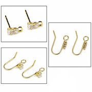【銅製高品質イヤリング金具】イヤリング基礎金具・ピアス金具/ピアスフック/手作りアクセサリー
