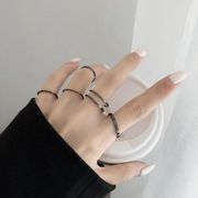指輪　リング　アクセサリー　韓国風　5点セット　金属　レディースファッション