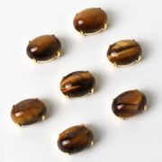 パーツ　タイガーアイ　真鍮　金運　仕事運　お守り　アクセサリーパーツ　副資材　天然石パーツ