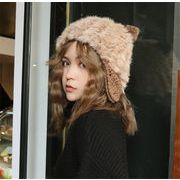 女性 秋 冬 折りたたみ式 おしゃれな 暖かい 快適である sweet系 可愛い 猫の耳 ニット帽子