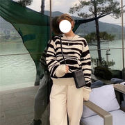 高級感たっぷり 韓国ファッション ゼブラ柄 学生  ニット おしゃれな セーター 快適である