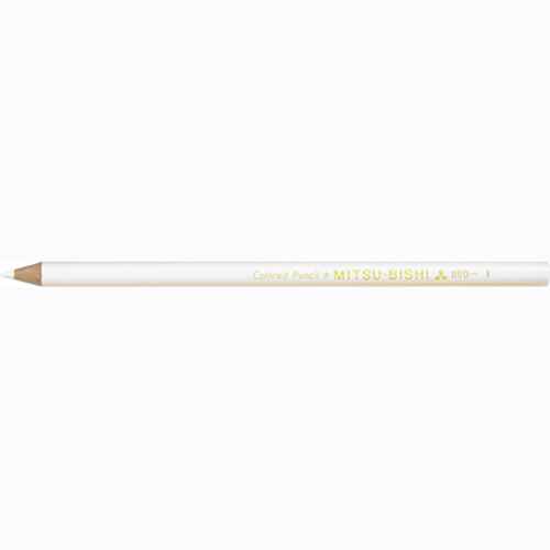 三菱鉛筆 色鉛筆880 1 白 K880.1