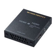 サンワサプライ 4K/HDR対応HDMI信号オーディオ分離器(光デジタル/アナログ対応)