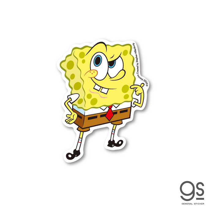 スポンジ・ボブ hmm… キャラクターステッカー アメリカ アニメ SpongeBob SPO003 gs 公式グッズ 2021新作
