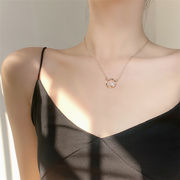 気質 シンプル ネックレス 真珠 閨蜜の款 sweet系 小さい新鮮な 百掛け おしゃれな ギャザリング