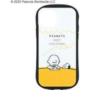 ピーナッツ iPhone12/12 Pro対応ハイブリッドガラスケース レター SNG-551B