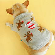 2020秋冬新作  闘牛犬   サンタクロース 　クリスマス　セーター 　犬服　ドッグウエア　犬（S-XL）