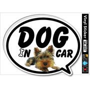 DOG IN CAR03 ヨークシャー・テリア ドッグインカーステッカー ペット 愛犬 SK397