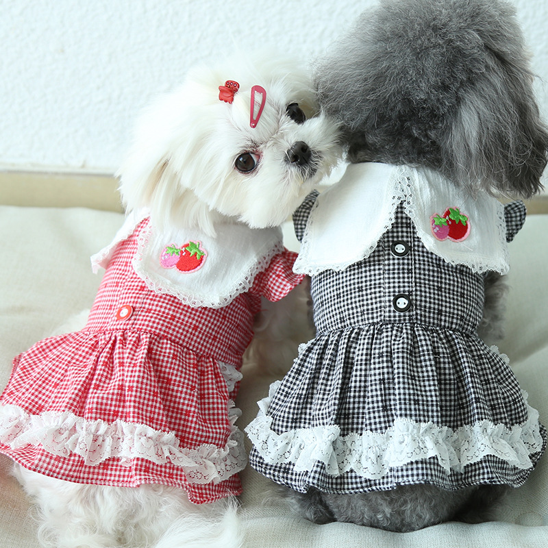 春夏新作　犬服　 ワンピース　犬の服　ドッグウエア　犬　　ペット　ペット用品　（XS-XL）
