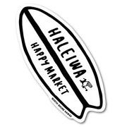 ハレイワハッピーマーケット ステッカー サーフボード ホワイト HHM036 おしゃれ ハワイ
