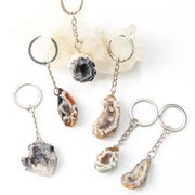 キーホルダー　トレジャーメノウ　財運　運気アップ　エネルギー　アゲート　キーリング