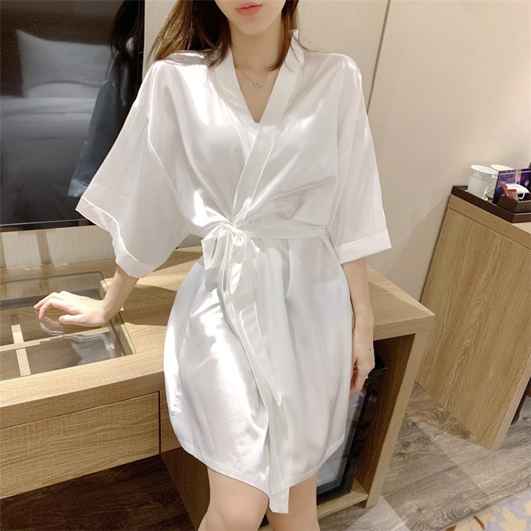 オシャレの幅が広がる 韓国ファッション パジャマ アイスシルク 薄手 セクシー ネグリジェスカート