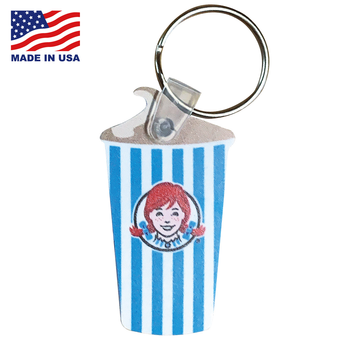 RUBBER KEYCHAIN Wendy's CUP