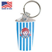 RUBBER KEYCHAIN Wendy's CUP