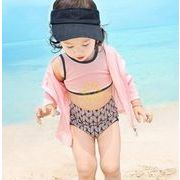 2021新作子供子供水着 キッズ 女の子 ビキニ セパレート 4点セット子供用 ガールズ
