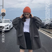 【Women】2022年春夏新作　韓国風レディース服　　無地　コート　トップス　ファッション