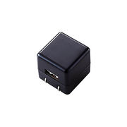 エレコム オーディオ用AC充電器/CUBE/1A出力/USB1ポート/ブラック AVA-A