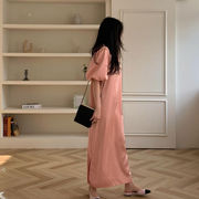 きれいめ派のスタッフが選ぶ シンプル スリム ワンピース マキシ レディース 韓国ファッション