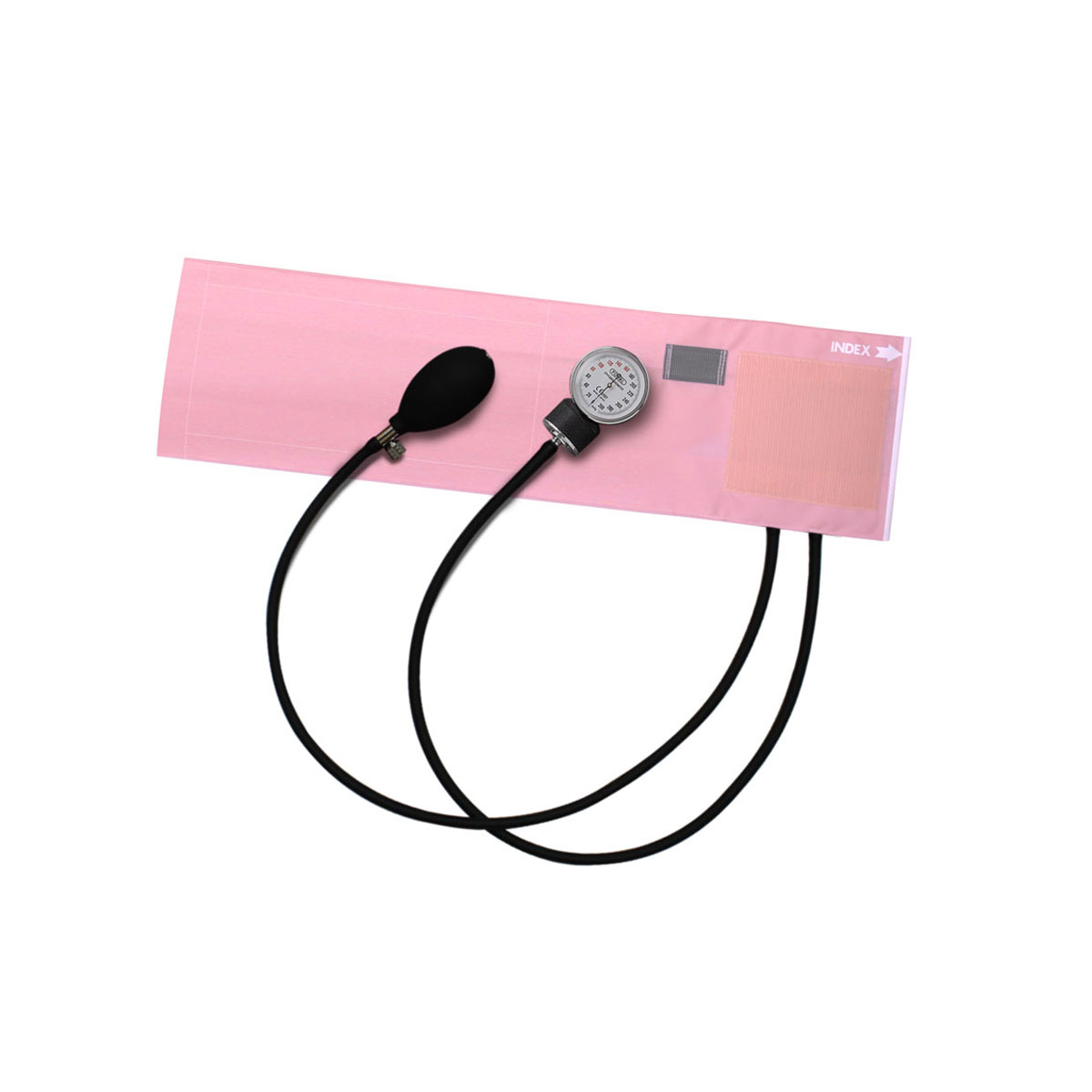 [販売終了] FOCAL アネロイド血圧計 FC-100V イージーリリースバルブ付 ナイロンカフ ピンク