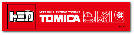 LCS655 TOMICA ロゴステッカー 赤02 トミカ タカラトミー TOMY ロゴ 車