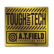 A.T.FIELD ステッカー TOUGH and TECH ATロゴ ATF009G 鏡面 ゴールド エヴァンゲリオン