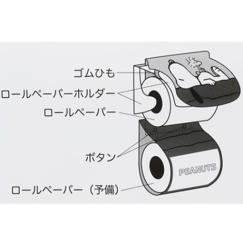 トイレ用品 スヌーピー トイレットペーパーホルダー ハウス 雑貨 株式会社 ブライエンタープライズ 問屋 仕入れ 卸 卸売の専門 仕入れならnetsea