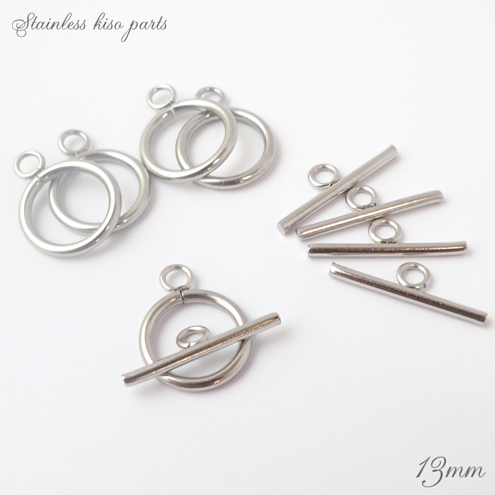 サージカルステンレス製【マンテル13mm*18mm/11mm*16mm】 シルバー 金具 留め具 ステンレス316 パーツ