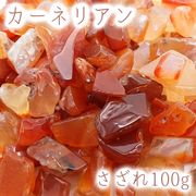 さざれ100g 袋入り カーネリアン 天然石 パワーストーン